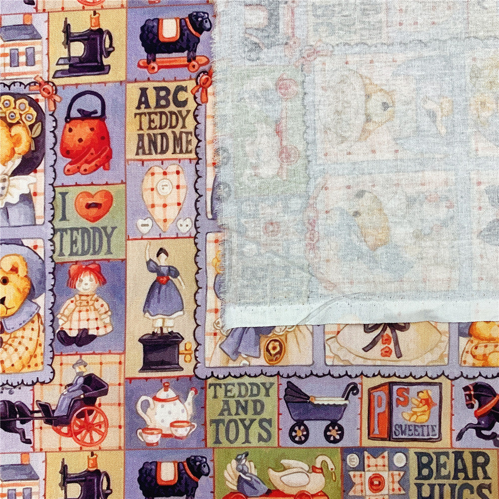 Teddy bear Plain cotton fabric for Sewing Quilting Accessories DIY Patchwork Material