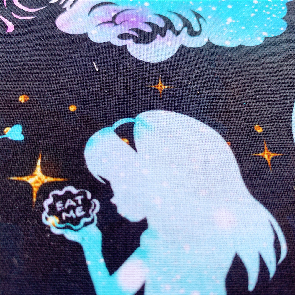 Cartoon Poker Shining Alice 100% Cotton Fabric Material Patchwork Sewing Fabrics Quilt Needlework DIY Material