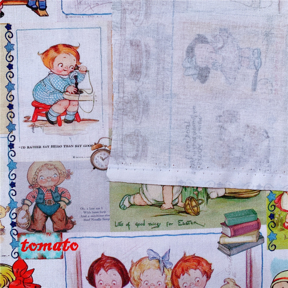 Vintage Tomato Doll Cute Girl Cotton Fabric Sewing Quilting DIY Needlework Material