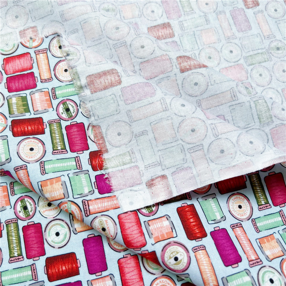 Tailor cute pink coil Cotton Fabric Sewing Quilting Patchwork Needlework Handmade DIY Skirt tablecloth Pillowcase Material