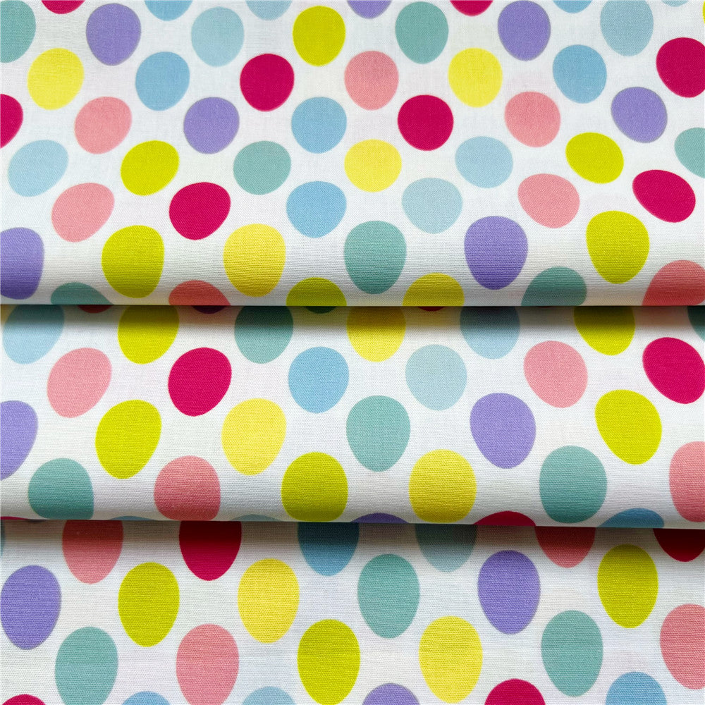 Rainbow Wave Dot Stripe Wave Geometry Cotton Plain Fabric Shirt Dress Handmade Baby Clothing Bag Needlework Patchwork Material