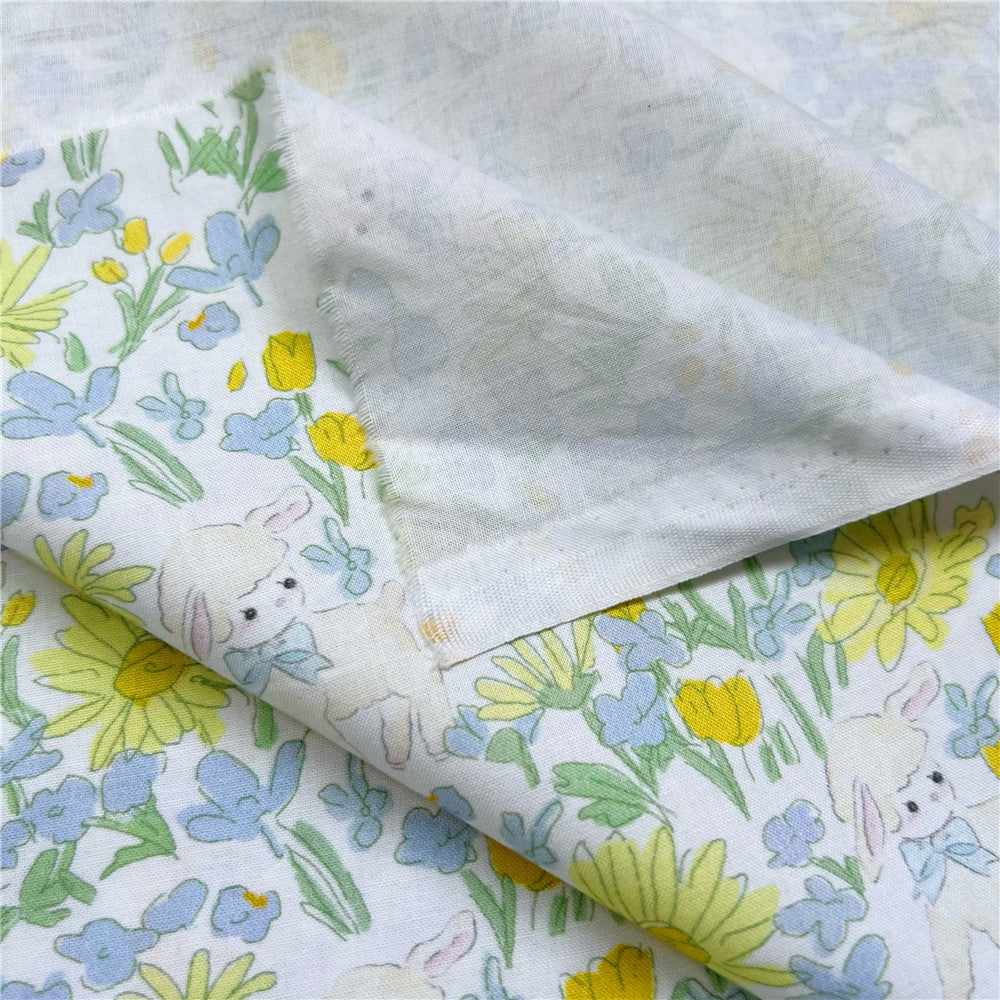 Cartoon Summer Lamb Cartoon Plain Weave 100% Cotton Fabric DIY Quilting Needlework Material Sewing Dress Kids Clothes Fabrics