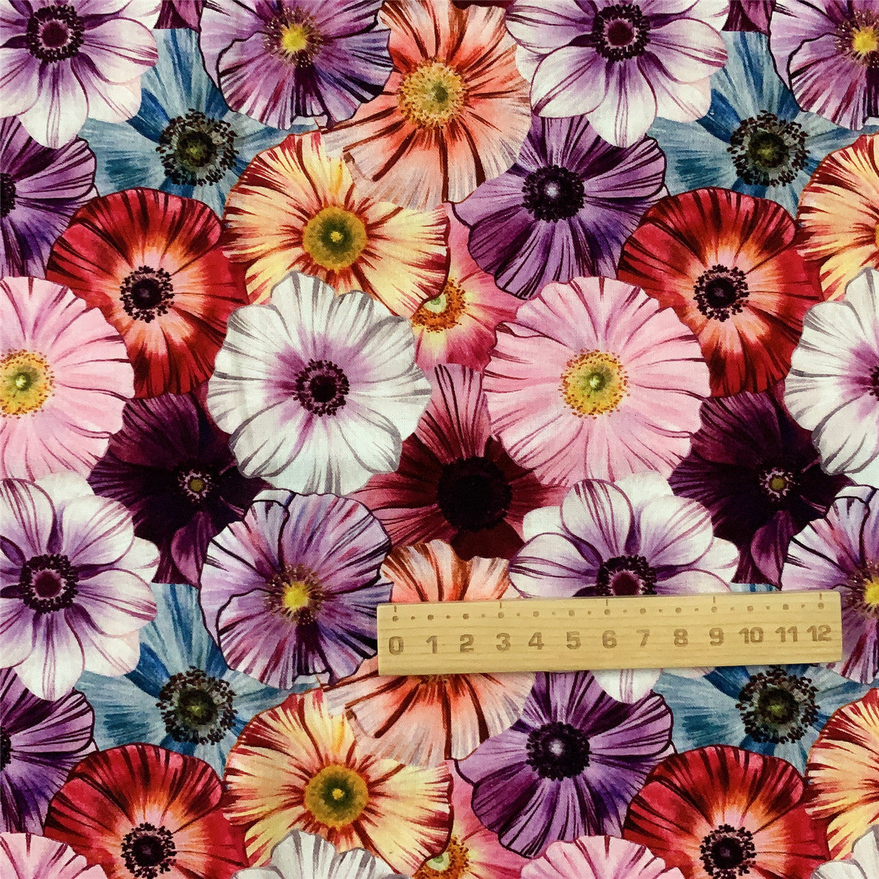 Beautiful Floral flower 100% Cotton Fabric Patchwork Sewing Material Diy