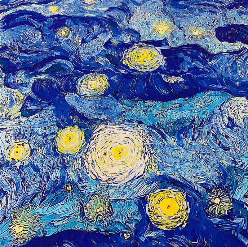 Cotton Fabric world masterpiece Starry sky moon night Sewing Patchwork