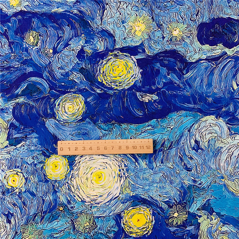 Cotton Fabric world masterpiece Starry sky moon night Sewing Patchwork