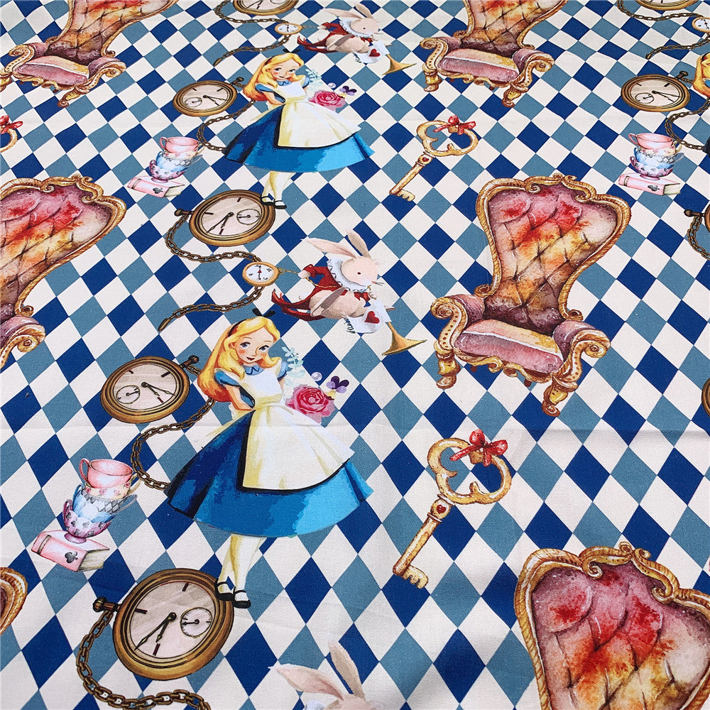 Dreamland Wonderland princess Cotton Fabric Sewing Quilting Patchwork Needlework Handmade DIY Material