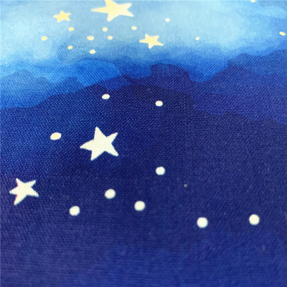 dream watercolor star Clouds Cotton Fabric Sewing Quilting Cloth star pattern Patchwork Needlework Handmade DIY Material