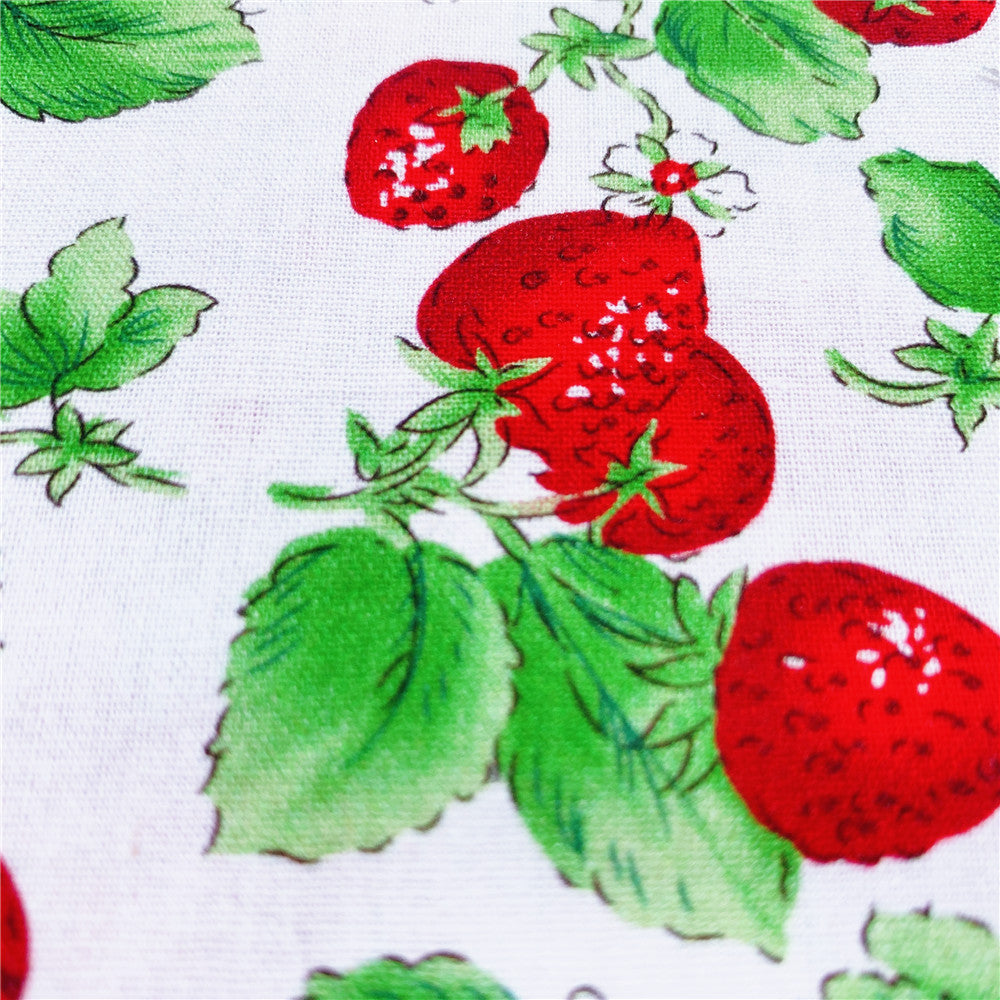 Simulated strawberry Cotton Fabric For Kids Baby Sewing DIY Handmade Designer Patchwork Meter