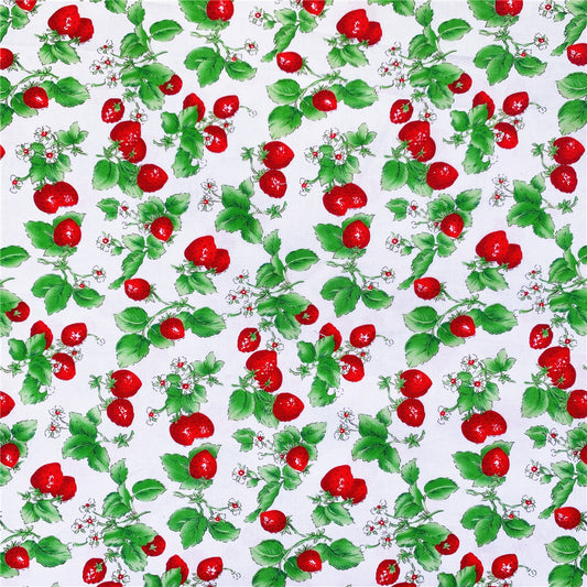 Simulated strawberry Cotton Fabric For Kids Baby Sewing DIY Handmade Designer Patchwork Meter