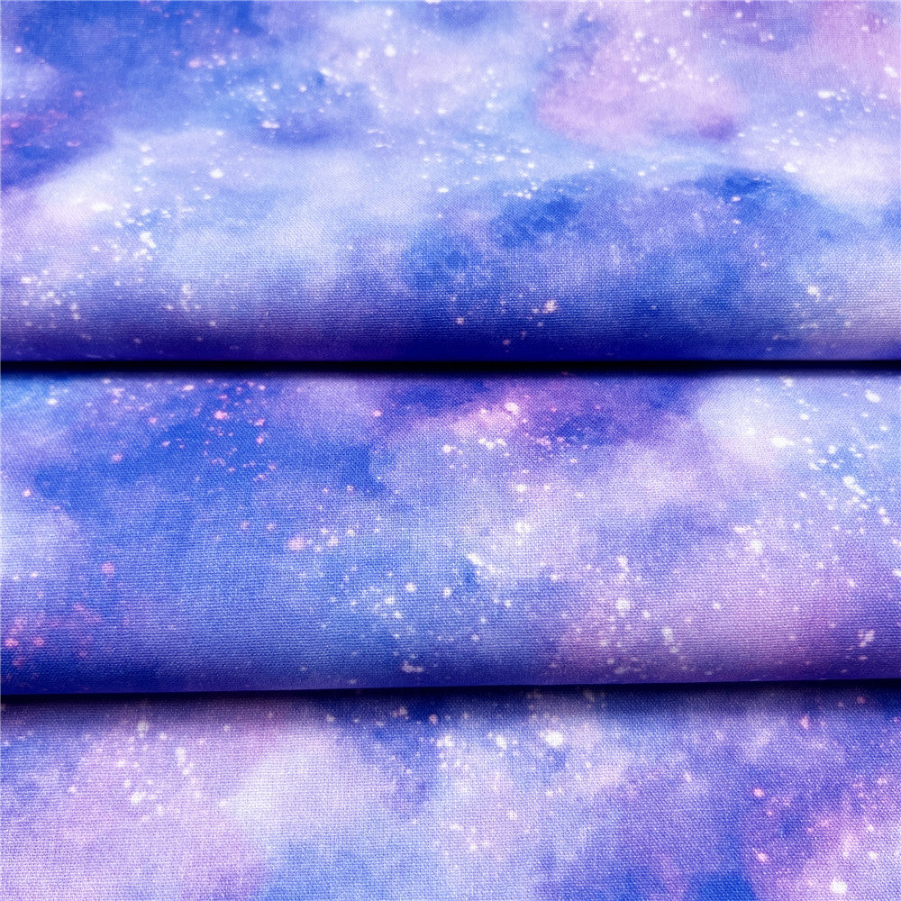 space starry sky Printed 100% cotton fabric ,Patchwork Cloth,DIY Sewing Quilting Material