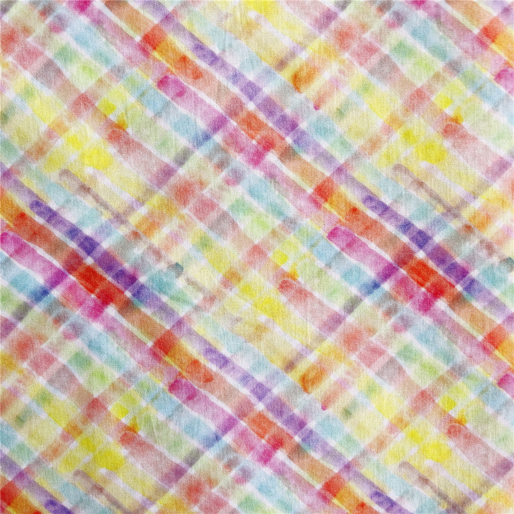 Watercolor pen line 100% cotton printed fabric diy sewing fabric handmade