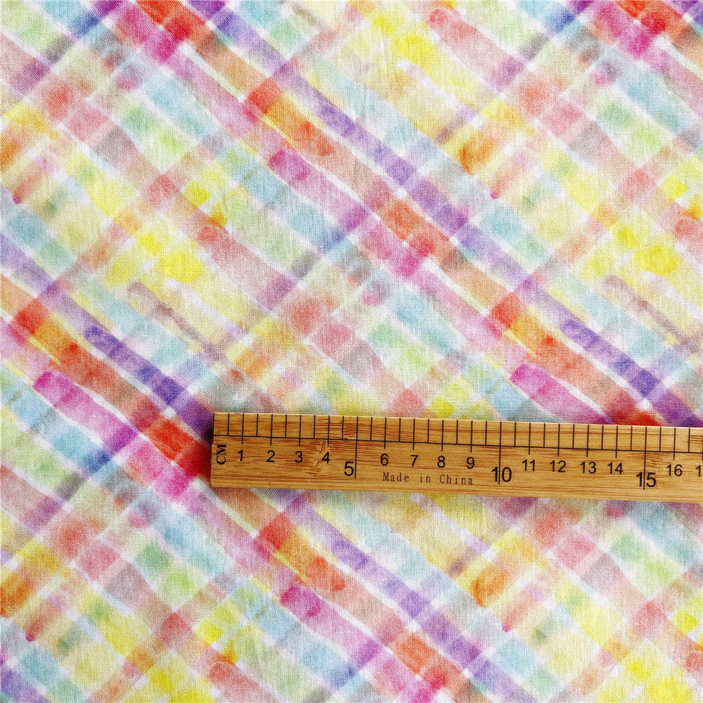 Watercolor pen line 100% cotton printed fabric diy sewing fabric handmade