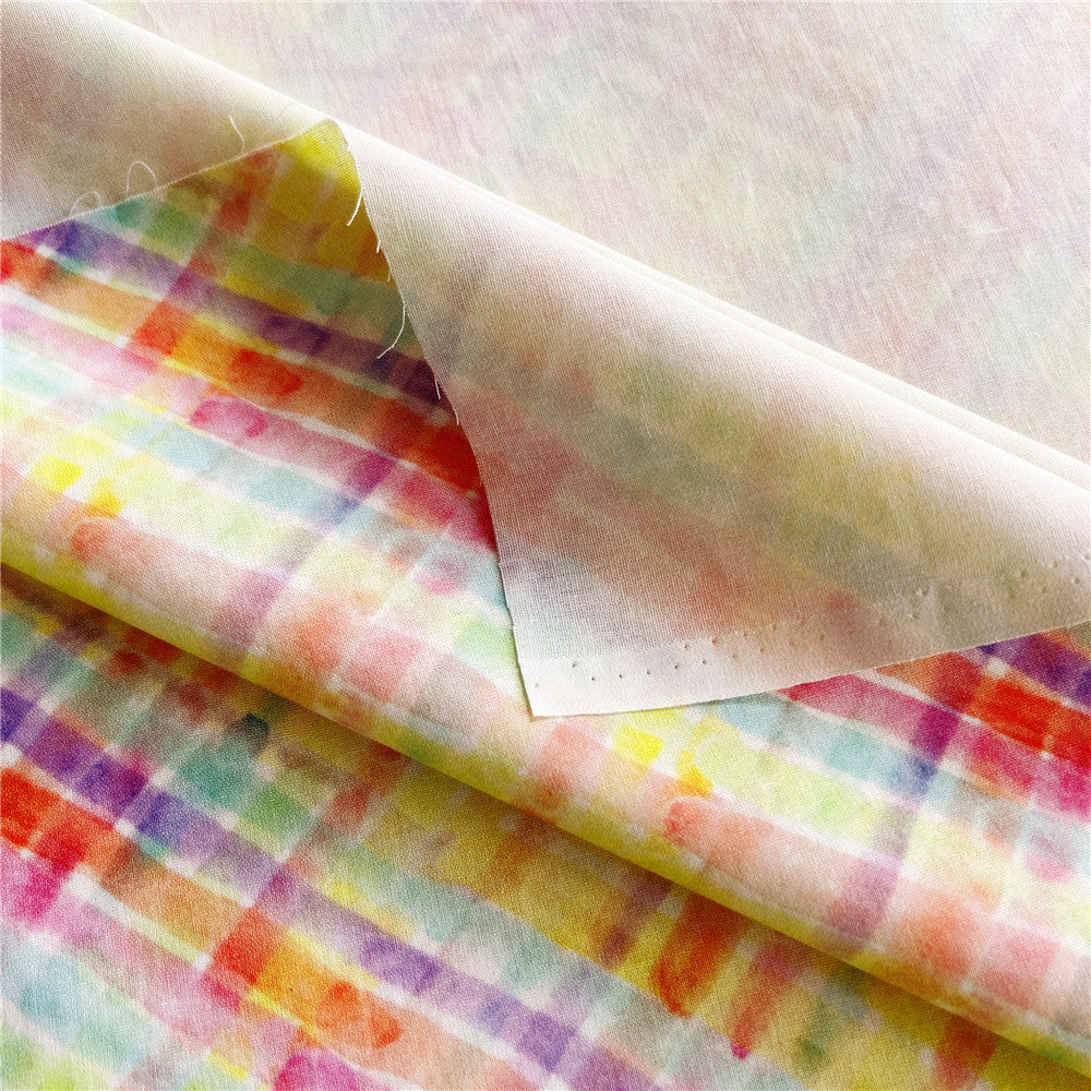 Watercolor pen line 100% cotton printed fabric diy sewing fabric handmade