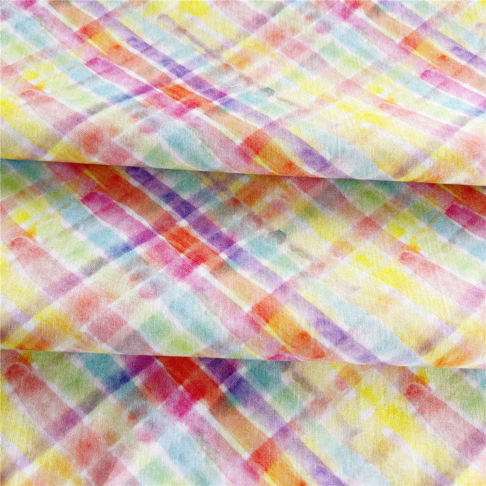 Watercolor pen line 100% cotton printed fabric diy sewing fabric handmade