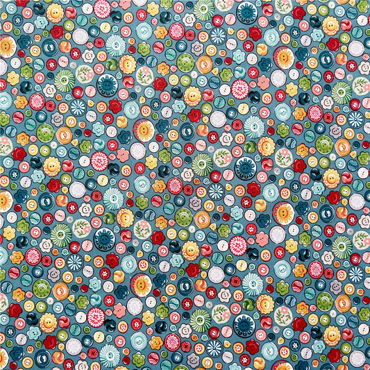 green flower button Cotton Fabric Kitten Printed Cloth Sewing Quilting Fabrics For Patchwork DIY Materials