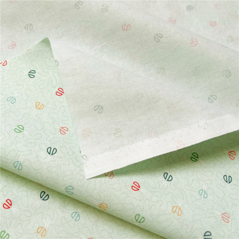 Green sewing ruler cotton fabric for Sewing Quilting Accessories DIY Tablecloth decoration Pillowcase Material