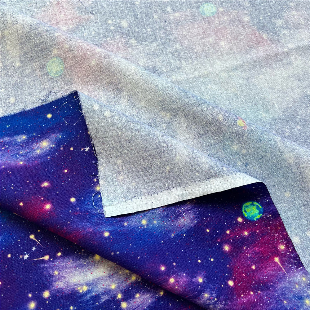 Starry constellations Space cotton fabric Sewing Quilting Needlework Material DIY Handmade Lolita skirt turban