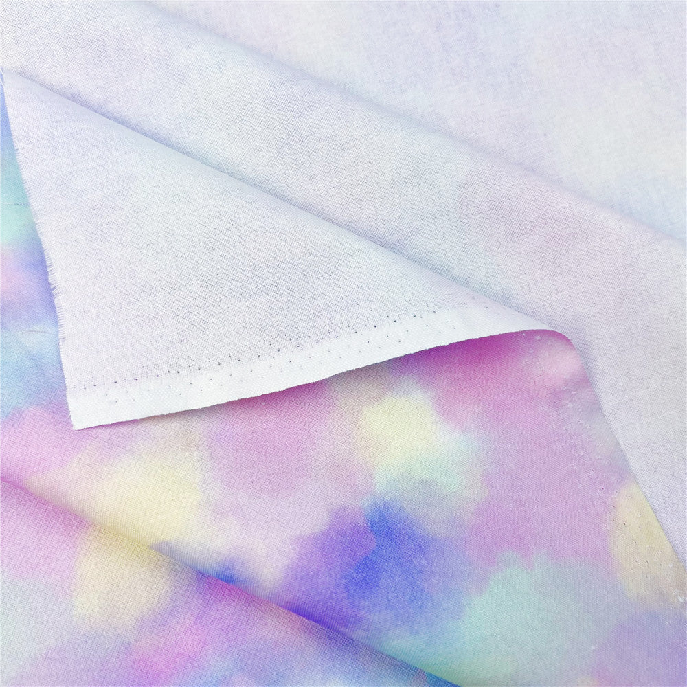 Rainbow Dream color clouds Halo dyeing Cotton fabric cotton fabric diy sewing fabric for home textile baby dress handmade cloth