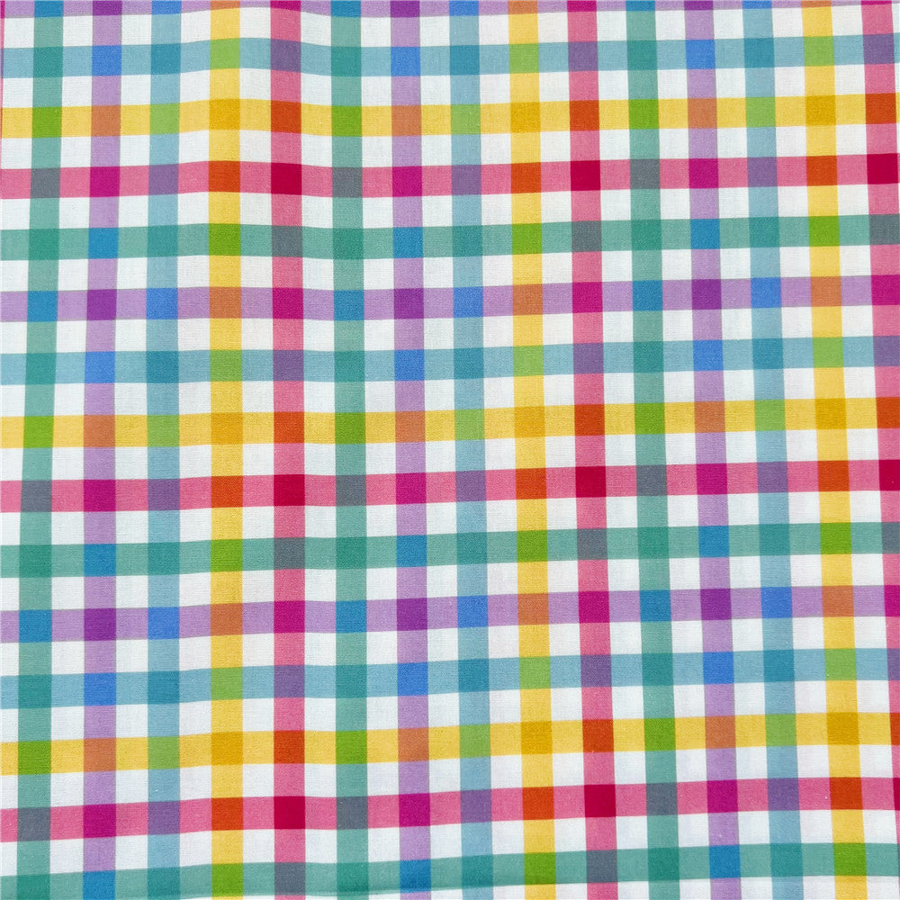 Rainbow Wave Dot Stripe Wave Geometry Cotton Plain Fabric Shirt Dress Handmade Baby Clothing Bag Needlework Patchwork Material