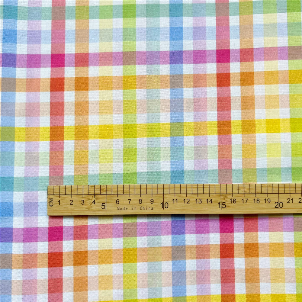 Rainbow Wave Dot Stripe Wave Geometry Cotton Plain Fabric Shirt Dress Handmade Baby Clothing Bag Needlework Patchwork Material